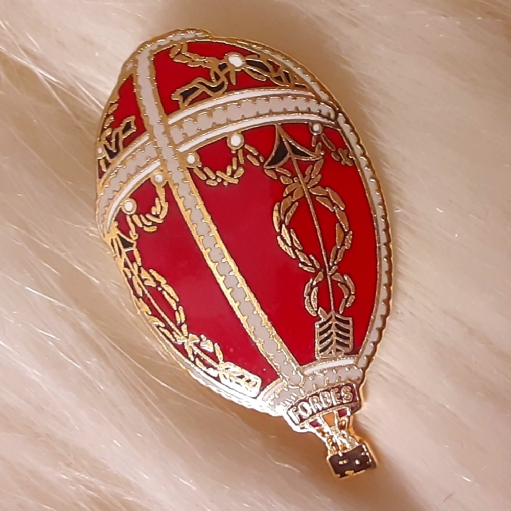 Forbes Egg Hot Air Balloon Pin